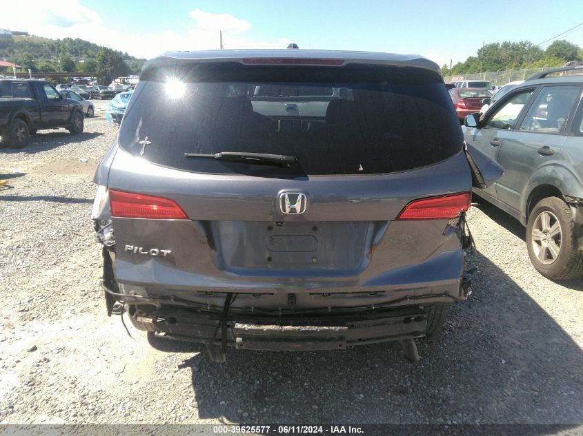 2017 Honda Pilot Ex VIN: 5FNYF5H37HB001687 Lot: 39625577