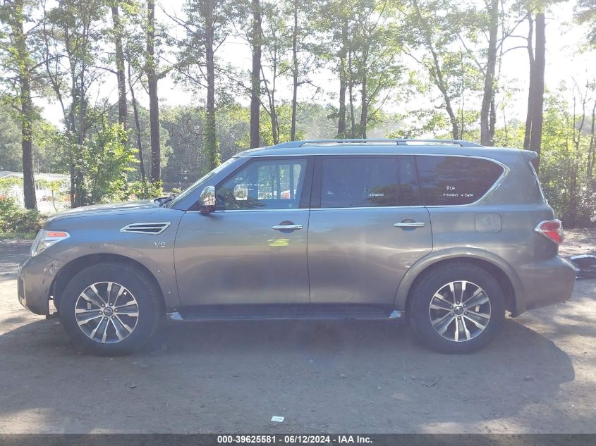 2019 Nissan Armada Sl VIN: JN8AY2ND1K9086491 Lot: 39625581