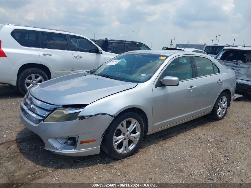 2012 Ford Fusion Se VIN: 3FAHP0HA5CR381480 Lot: 39625609