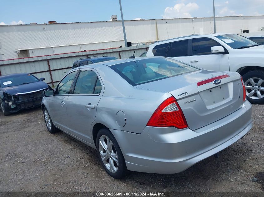 2012 Ford Fusion Se VIN: 3FAHP0HA5CR381480 Lot: 39625609