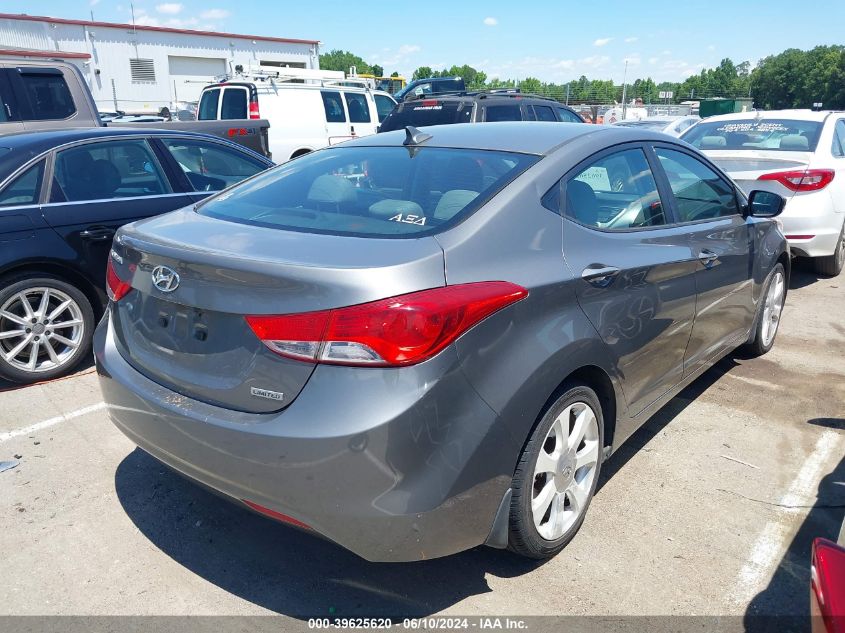 2013 Hyundai Elantra Limited VIN: 5NPDH4AE0DH152476 Lot: 39625620