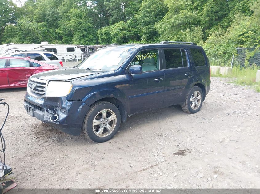 2012 Honda Pilot Ex-L VIN: 5FNYF4H57CB031941 Lot: 39625625