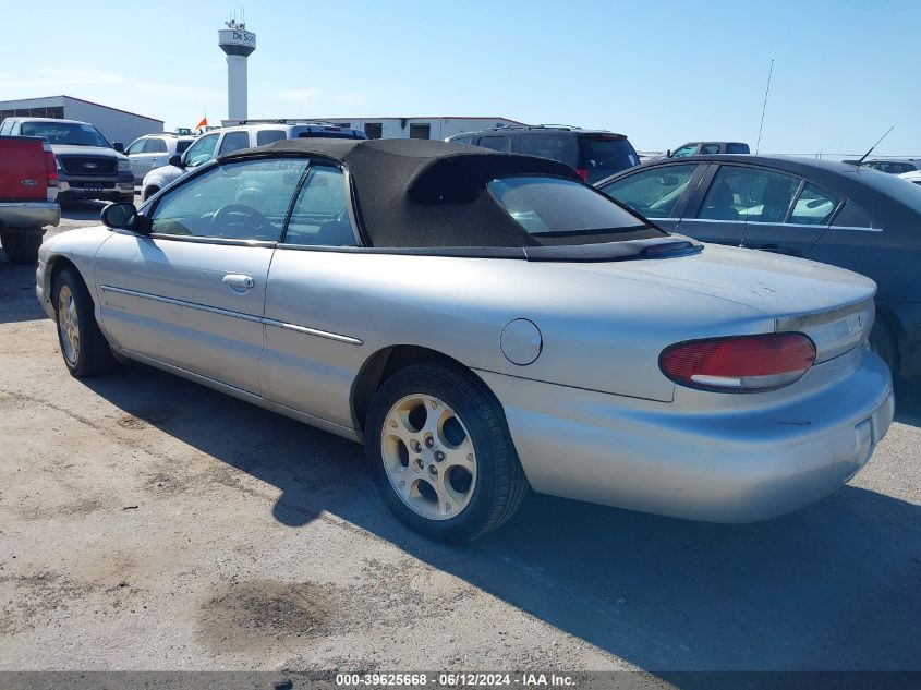 2000 Chrysler Sebring VIN: 3T3EL55HXYT217809 Lot: 39625668