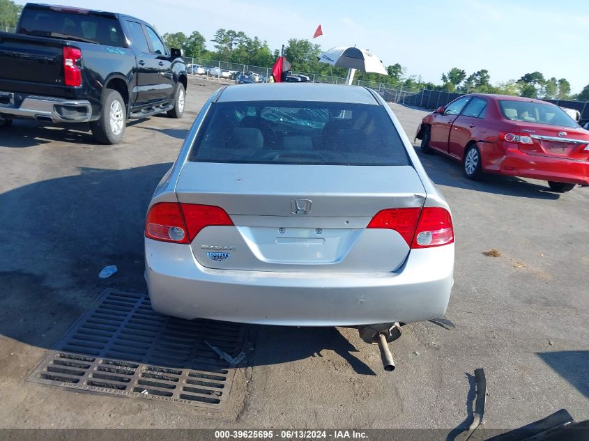 2008 Honda Civic Lx VIN: 1HGFA16568L043463 Lot: 39625695