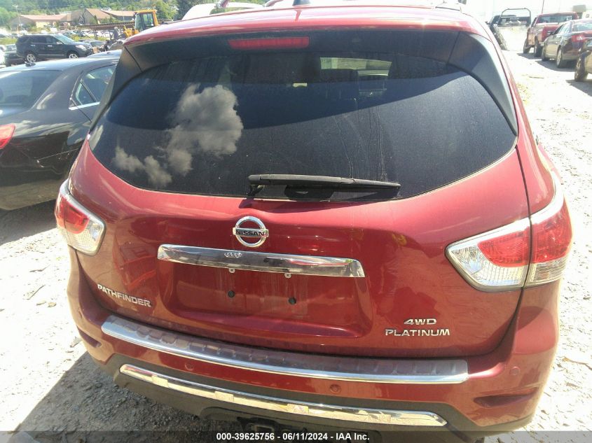 2015 Nissan Pathfinder Platinum VIN: 5N1AR2MM7FC611357 Lot: 39625756
