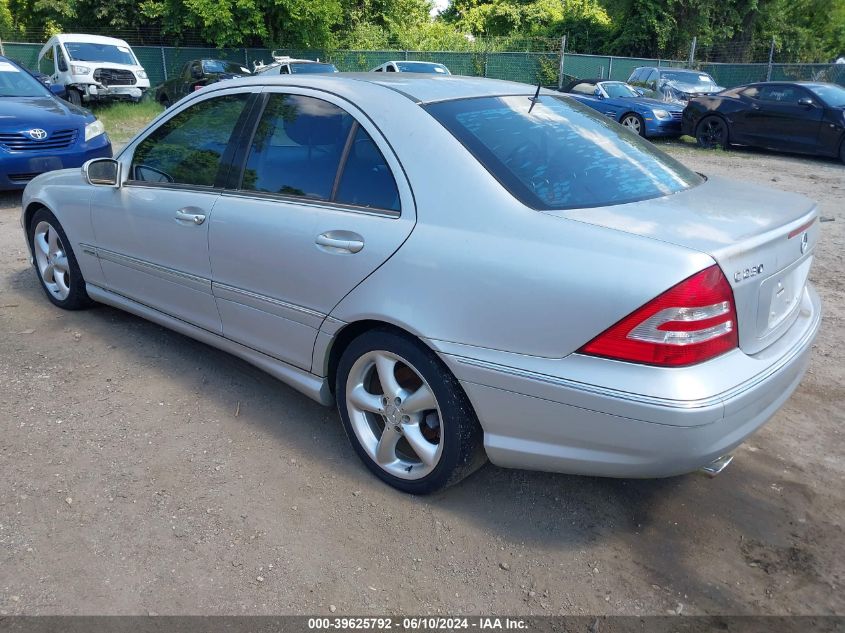 WDBRF52H86A910017 | 2006 MERCEDES-BENZ C 230