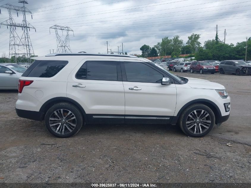 2016 Ford Explorer Platinum VIN: 1FM5K8HT9GGC53649 Lot: 39625837