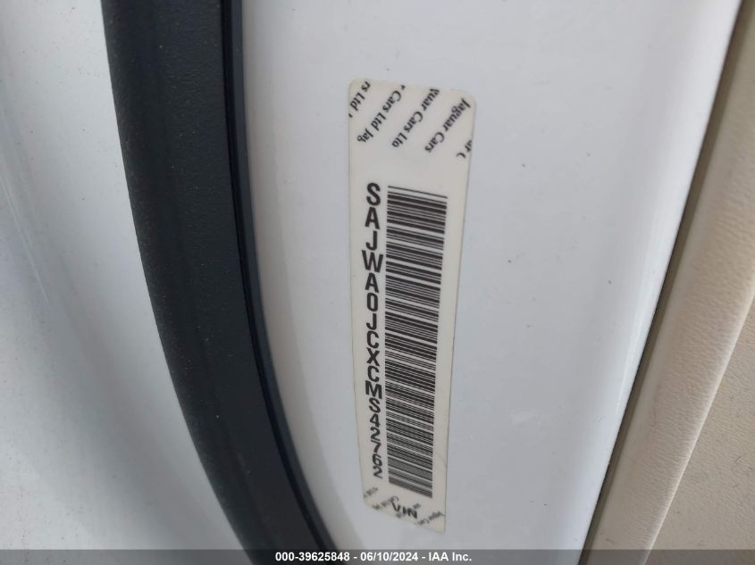 2012 Jaguar Xf Xfr VIN: SAJWA0JCXCMS42762 Lot: 39625848