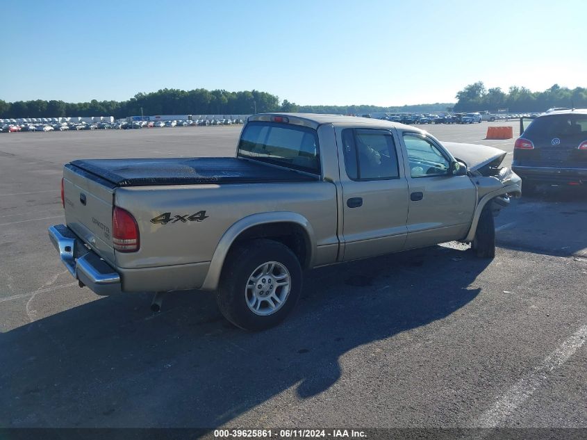 2004 Dodge Dakota Slt VIN: 1D7HG48N94S657448 Lot: 39625861