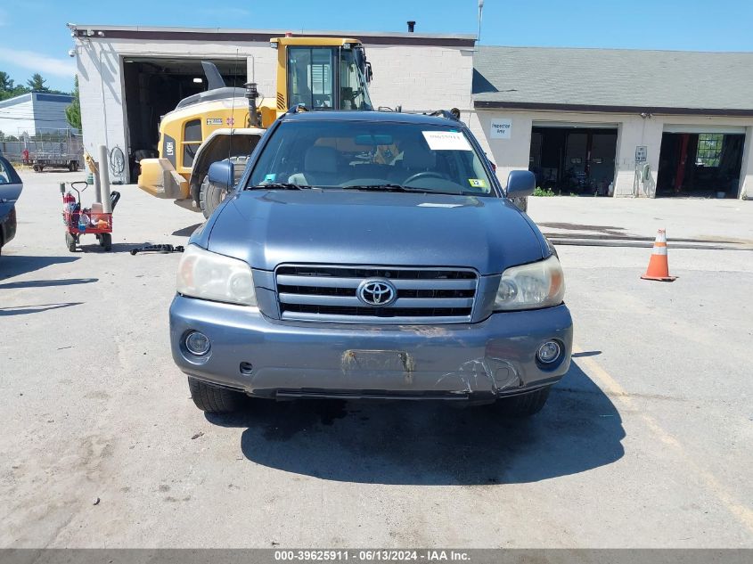 2005 Toyota Highlander V6 VIN: JTEEP21A950096072 Lot: 39625911