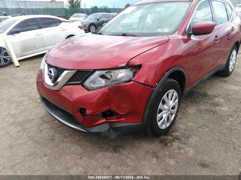 2016 Nissan Rogue S/Sl/Sv VIN: 5N1AT2MT3GC825532 Lot: 39626011