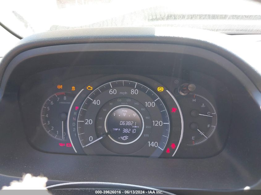 2013 Honda Cr-V Ex-L VIN: 2HKRM4H78DH645072 Lot: 39626016