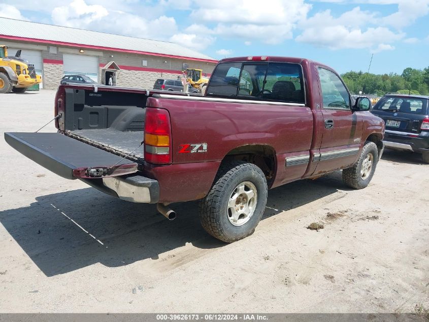 2001 Chevrolet Silverado 1500 Ls VIN: 1GCEK14V11Z261341 Lot: 39626173