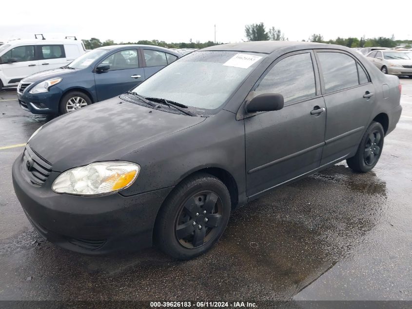 2003 Toyota Corolla Le VIN: 1NXBR32E03Z138414 Lot: 39626183