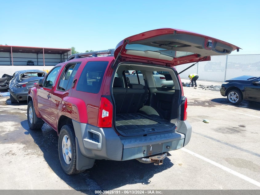 2008 Nissan Xterra S VIN: 5N1AN08WX8C507296 Lot: 39626191
