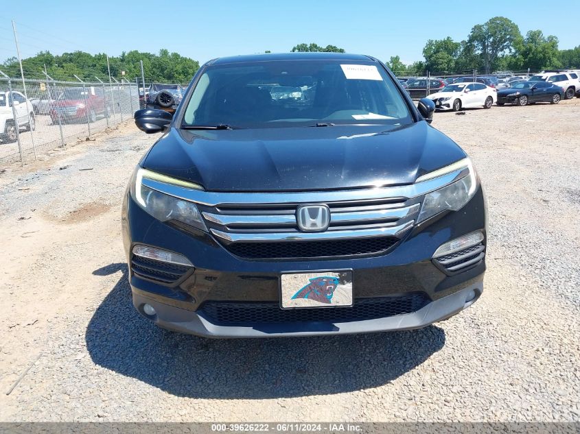 2016 Honda Pilot Ex-L VIN: 5FNYF5H66GB015850 Lot: 39626222