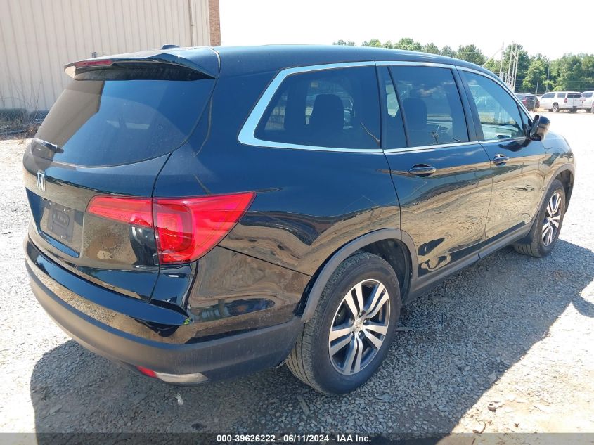 2016 Honda Pilot Ex-L VIN: 5FNYF5H66GB015850 Lot: 39626222