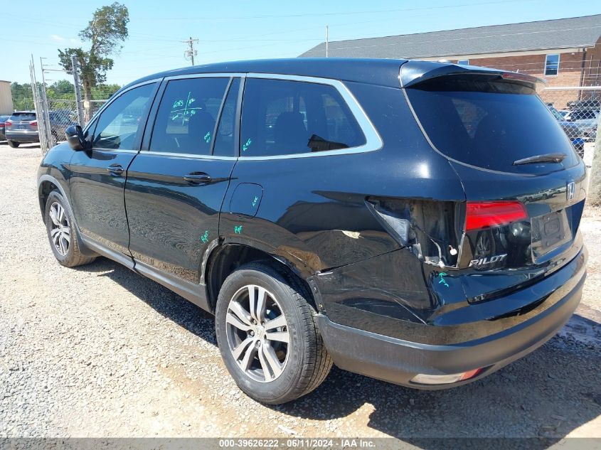 2016 Honda Pilot Ex-L VIN: 5FNYF5H66GB015850 Lot: 39626222