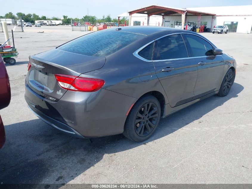 2015 Chrysler 200 Limited VIN: 1C3CCCAB5FN598589 Lot: 39626234