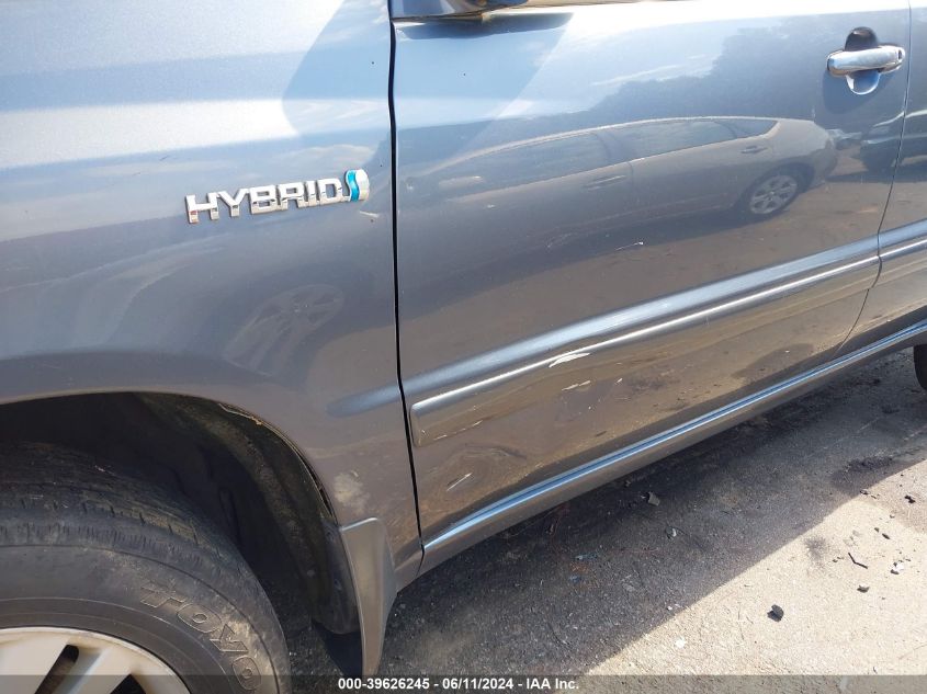 2006 Toyota Highlander Hybrid Limited V6 VIN: JTEEW21A160029289 Lot: 39626245