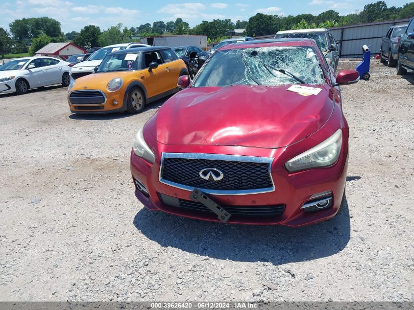 2014 Infiniti Q50 Premium VIN: JN1BV7AR3EM684111 Lot: 39626420