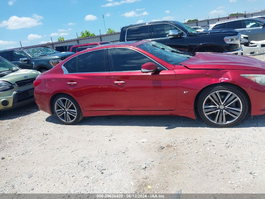 2014 Infiniti Q50 Premium VIN: JN1BV7AR3EM684111 Lot: 39626420