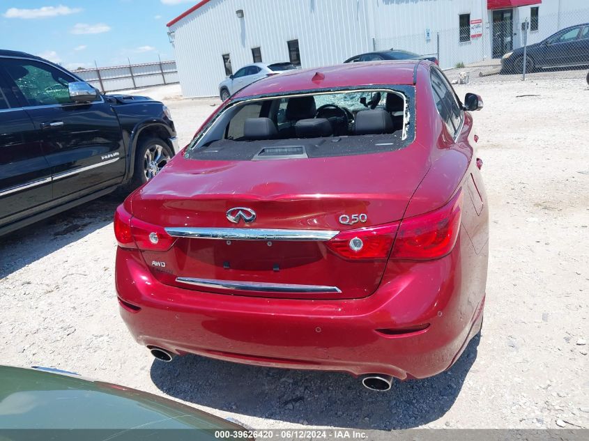 2014 Infiniti Q50 Premium VIN: JN1BV7AR3EM684111 Lot: 39626420