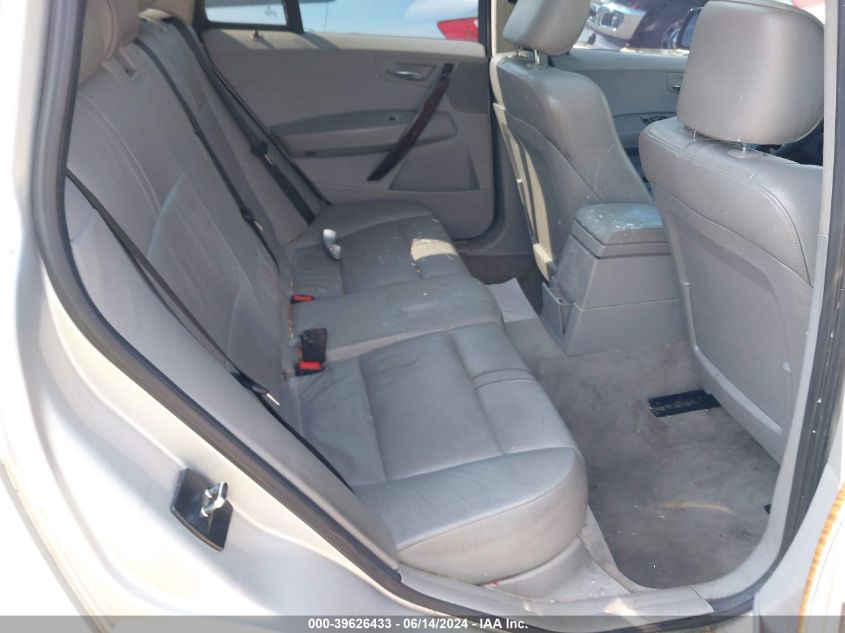 2006 BMW X3 3.0I VIN: WBXPA93486WG88033 Lot: 39626433