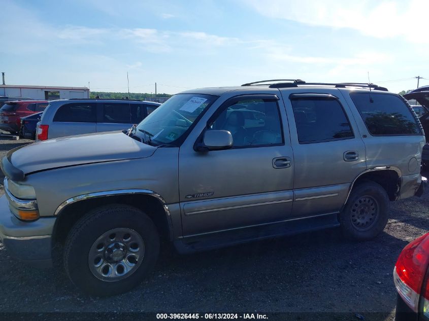 2001 Chevrolet Tahoe Lt VIN: 1GNEK13T51R201280 Lot: 39626445