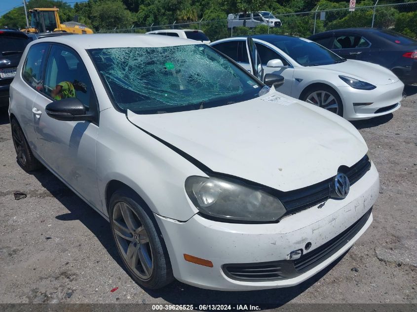 2012 Volkswagen Golf 2.5L 2-Door VIN: WVWBB7AJ9CW237302 Lot: 39626525