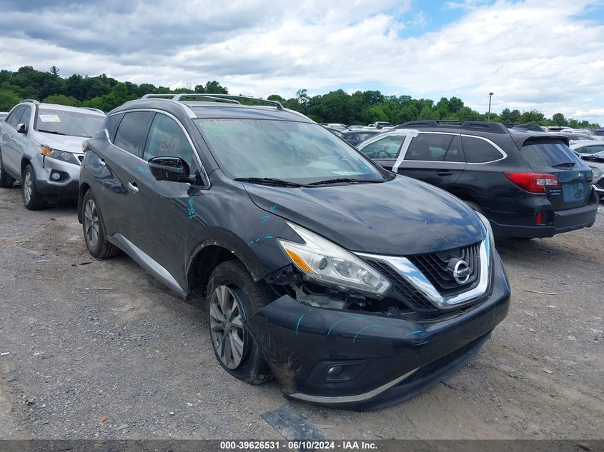 2016 Nissan Murano Sl VIN: 5N1AZ2MH2GN138010 Lot: 39626531