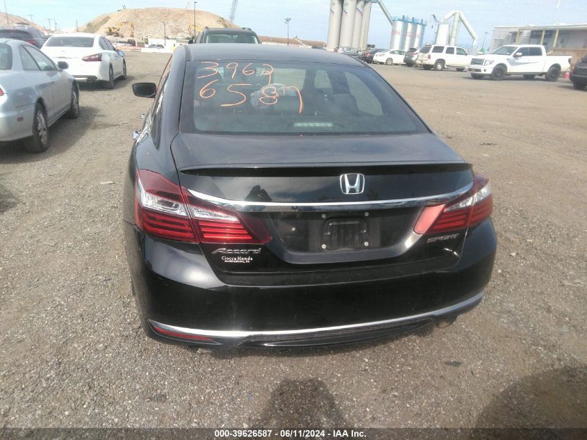 1HGCR2F60HA017141 2017 Honda Accord Sport