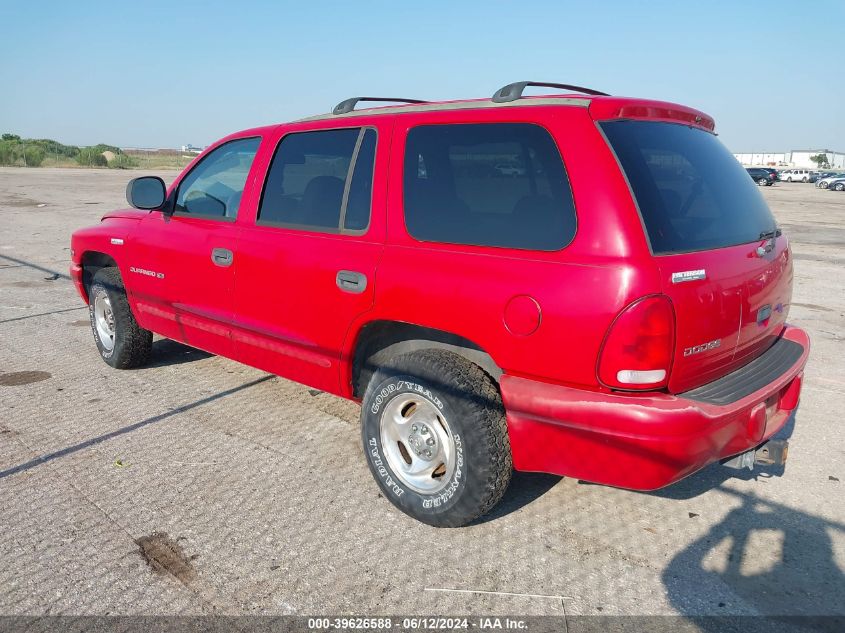 1999 Dodge Durango VIN: 1B4HR28Z5XF617597 Lot: 39626588