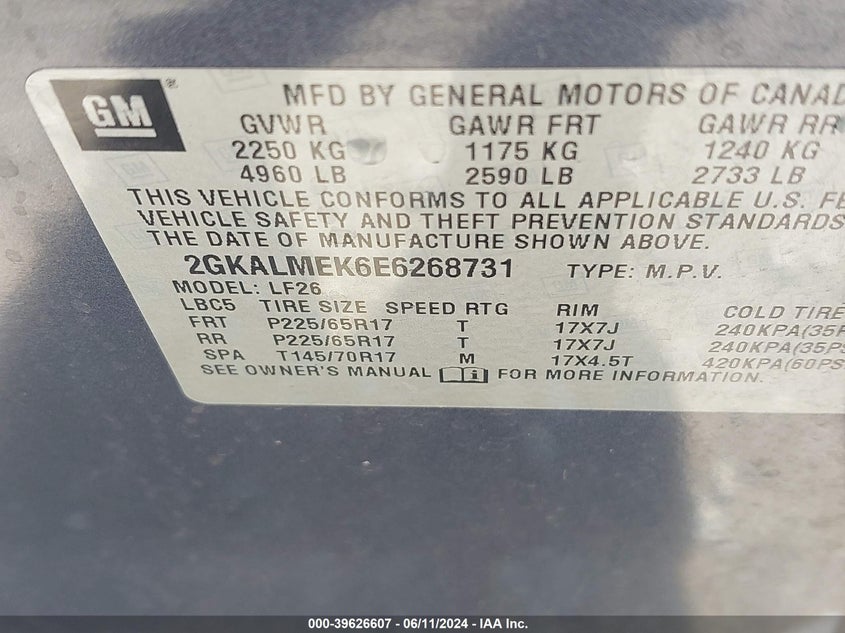 2014 GMC TERRAIN SLE - 2GKALMEK6E6268731