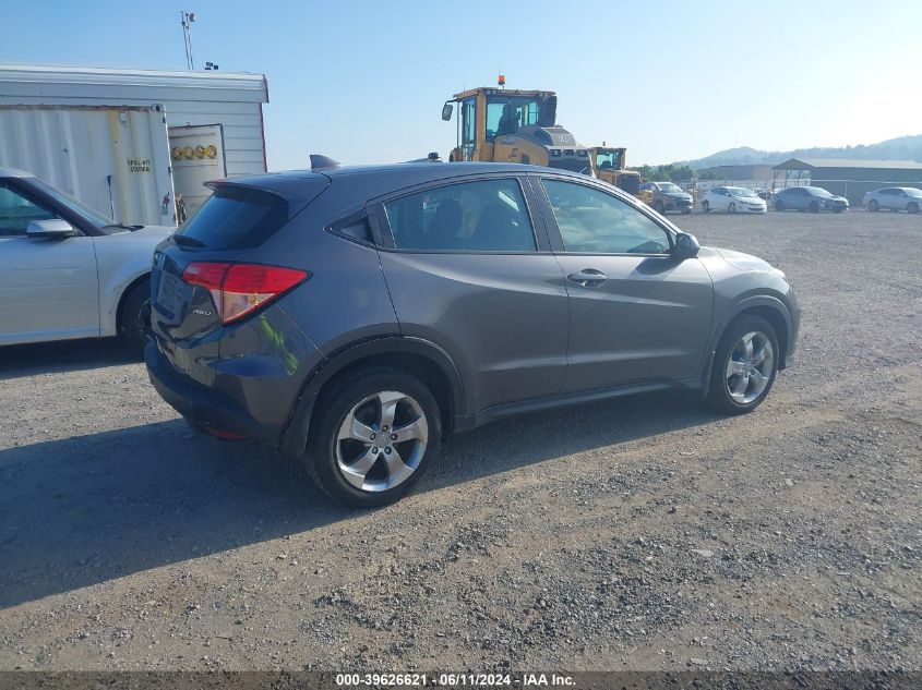 2018 Honda Hr-V Lx VIN: 3CZRU6H36JG722268 Lot: 39626621