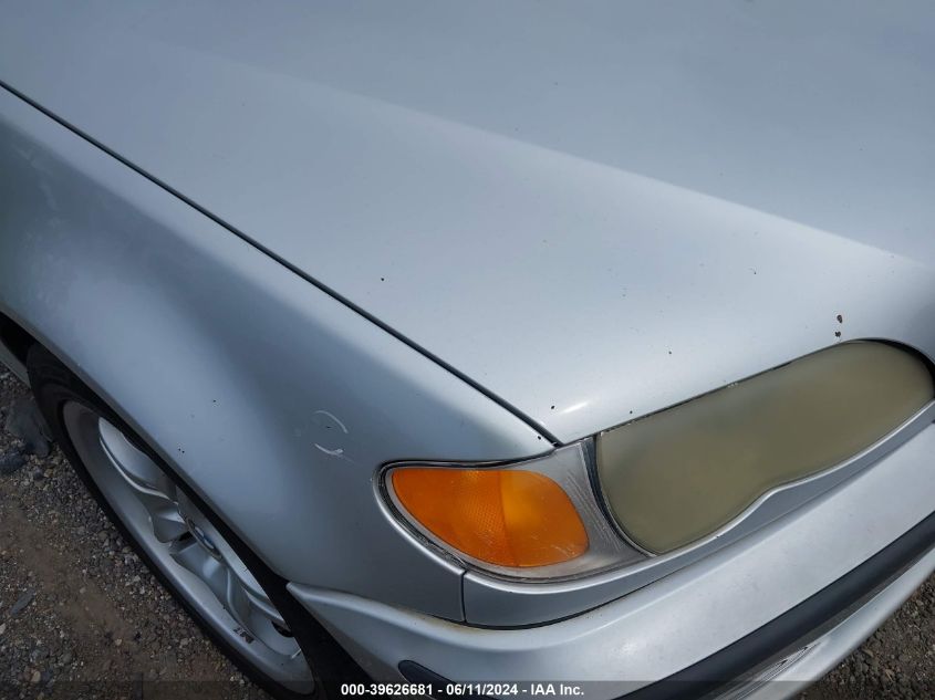 2002 BMW 330I VIN: WBAEV53462KM18277 Lot: 39626681