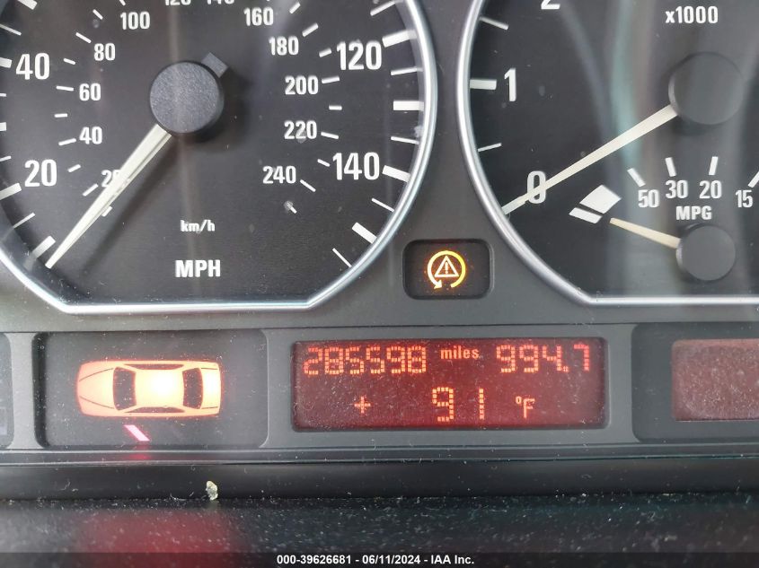 2002 BMW 330I VIN: WBAEV53462KM18277 Lot: 39626681