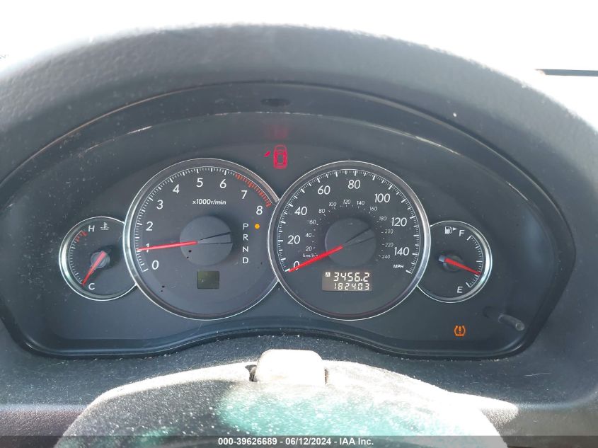 2009 Subaru Outback 2.5I Limited VIN: 4S4BP66C297315617 Lot: 39626689