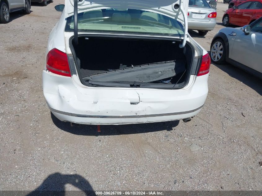 2012 Volkswagen Passat 3.6L V6 Sel Premium VIN: 1VWCM7A38CC064998 Lot: 39626709