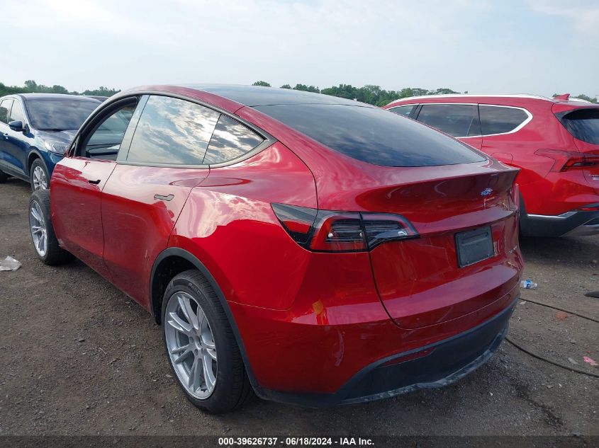 2024 Tesla Model Y Long Range Dual Motor All-Wheel Drive VIN: 7SAYGAEE5RF037278 Lot: 39626737