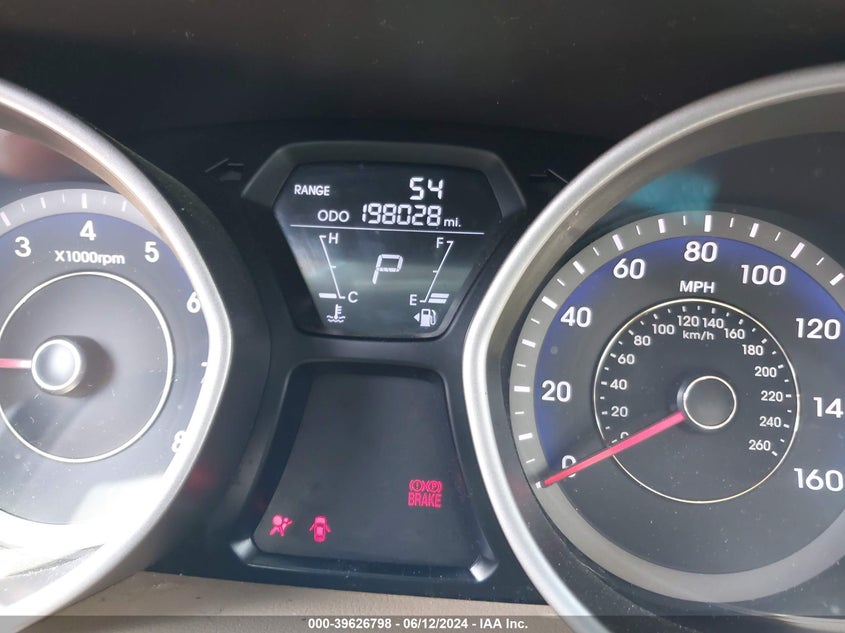 2013 Hyundai Elantra Gls VIN: KMHDH4AE4DU727311 Lot: 39626798
