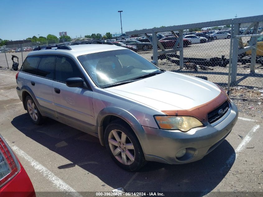 2006 Subaru Outback 2.5I VIN: 4S4BP61C367354767 Lot: 39626826