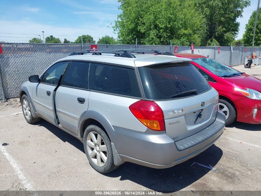 2006 Subaru Outback 2.5I VIN: 4S4BP61C367354767 Lot: 39626826