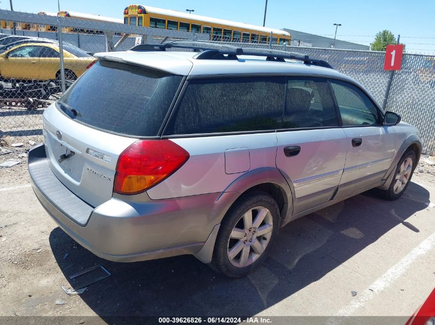 2006 Subaru Outback 2.5I VIN: 4S4BP61C367354767 Lot: 39626826