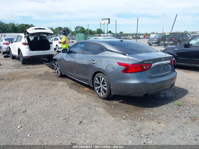 2017 Nissan Maxima 3.5 Platinum VIN: 1N4AA6AXHC378603 Lot: 39626831