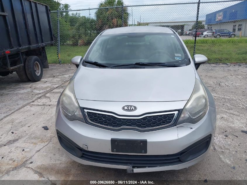 2013 Kia Rio Ex VIN: KNADN4A37D6104925 Lot: 39626850