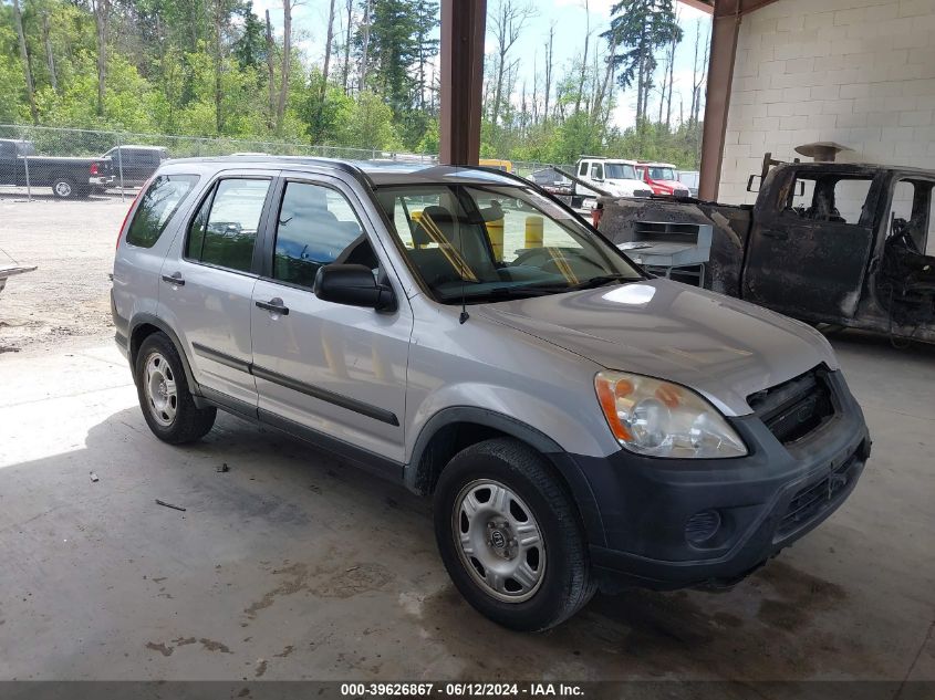 2005 Honda Cr-V Lx VIN: JHLRD78555C023061 Lot: 39626867