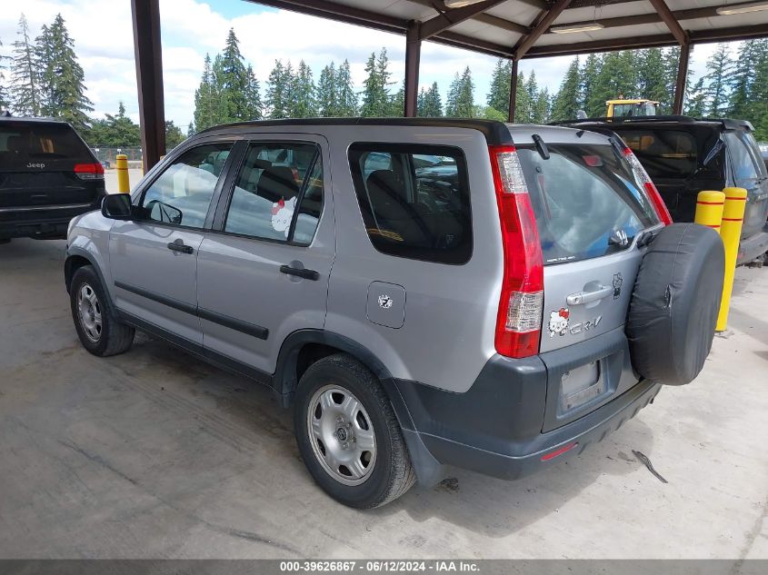 2005 Honda Cr-V Lx VIN: JHLRD78555C023061 Lot: 39626867