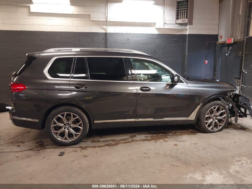 2021 BMW X7 xDrive40I VIN: 5UXCW2C06M9H52579 Lot: 39626881