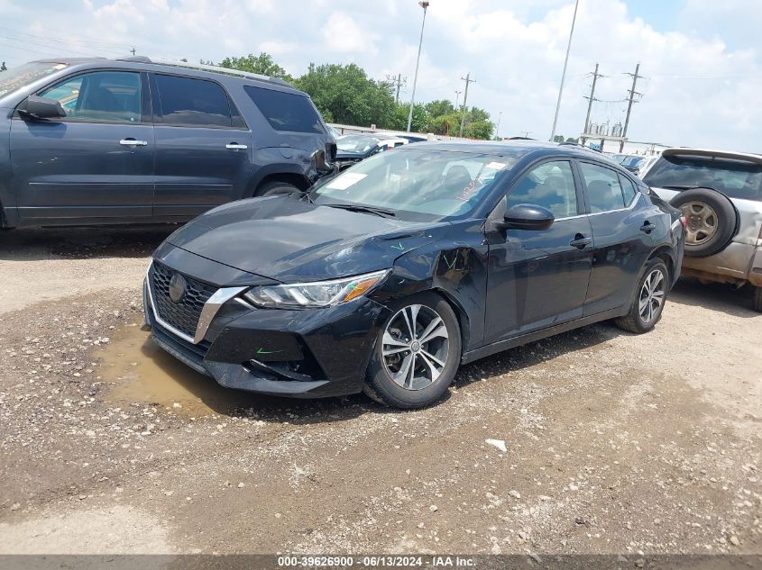 2022 Nissan Sentra Sv Xtronic Cvt VIN: 3N1AB8CV5NY261130 Lot: 39626900